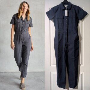 Outerknown | S.E.A. Suit, Short Sleeve Jumpsuit in Navy Blue
